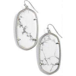 🤍 Kendra Scott 🤍 Danielle White Howlite Earrings